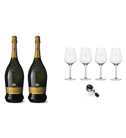 Villa Sandi Extra Dry Double Magnum poklon set Villa Sandi Extra Dry Double Magnum poklon set
